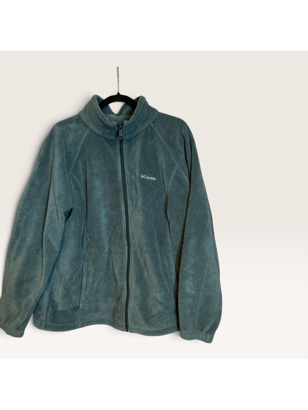 Columbia Sportswear Company Women's 2X Green Full Zip Fleece